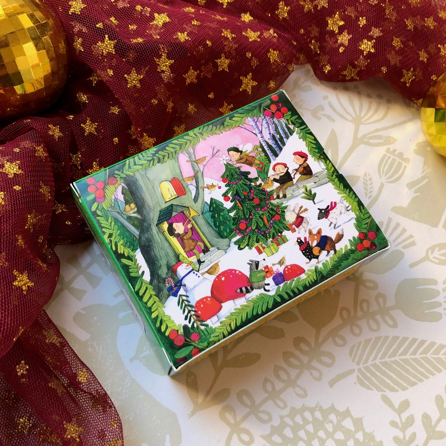 Mini puzzle, Noël dans la forêt.